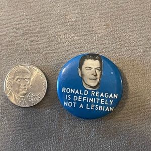 Funny Ronald Reagan pin